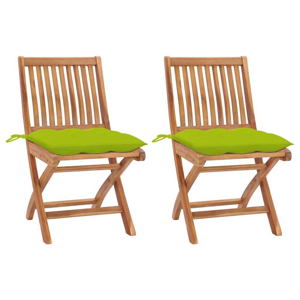 vidaXL Tuinstoelen 2 st met antracietkleurige kussens massief teakhout