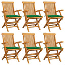 vidaXL Tuinstoelen 2 st avec antracietkleurige kussens massief teakhout
