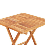 vidaXL 3-delige Bistroset met antracietkleurige kussens teakhout