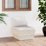 vidaXL Garden Corner Sofa with Cushions Impregnated Pinewood Pallet