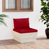 vidaXL Garden Corner Sofa with Cushions Impregnated Pinewood Pallet