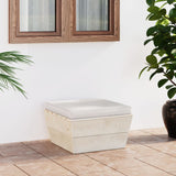 vidaXL Garden Corner Sofa with Cushions Impregnated Pinewood Pallet