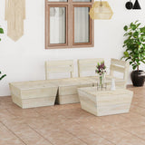 vidaXL 2-Seater Garden Bench Pallet Impregnated Pinewood