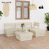 vidaXL 2-Seater Garden Bench Pallet Impregnated Pinewood