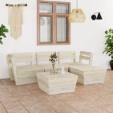 vidaXL 2-Seater Garden Bench Pallet Impregnated Pinewood