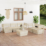 vidaXL 2-Seater Garden Bench Pallet Impregnated Pinewood