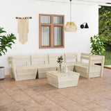 vidaXL 2-Seater Garden Bench Pallet Impregnated Pinewood