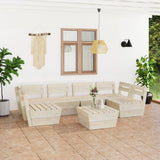 vidaXL 2-Seater Garden Bench Pallet Impregnated Pinewood