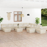vidaXL 2-Seater Garden Bench Pallet Impregnated Pinewood