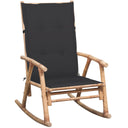 vidaXL Tabouret de jardin avec coussins en bambou