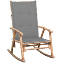 vidaXL Tabouret de jardin avec coussins en bambou