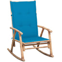 vidaXL Tabouret de jardin avec coussins en bambou