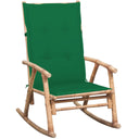 vidaXL Tabouret de jardin avec coussins en bambou
