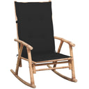 vidaXL Tabouret de jardin avec coussins en bambou