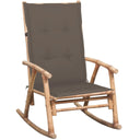 vidaXL Tabouret de jardin avec coussins en bambou
