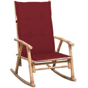 vidaXL Tabouret de jardin avec coussins en bambou