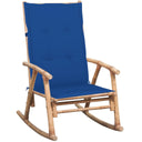 vidaXL Tabouret de jardin avec coussins en bambou