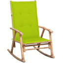 vidaXL Tabouret de jardin avec coussins en bambou
