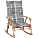 vidaXL Tabouret de jardin avec coussins en bambou