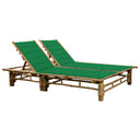 vidaXL Lit 2 personnes avec coussins en bambou
