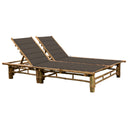 vidaXL Lit 2 personnes avec coussins en bambou
