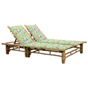 vidaXL Lit 2 personnes avec coussins en bambou
