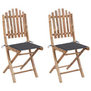 vidaXL Jardinière 2 pièces avec tapis en bambou