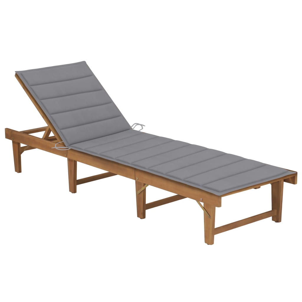 vidaXL Tapis d'encre léger avec coussins en acacia massif