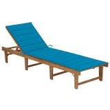 vidaXL Tapis d'encre léger avec coussins en acacia massif