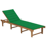 vidaXL Tapis d'encre léger avec coussins en acacia massif