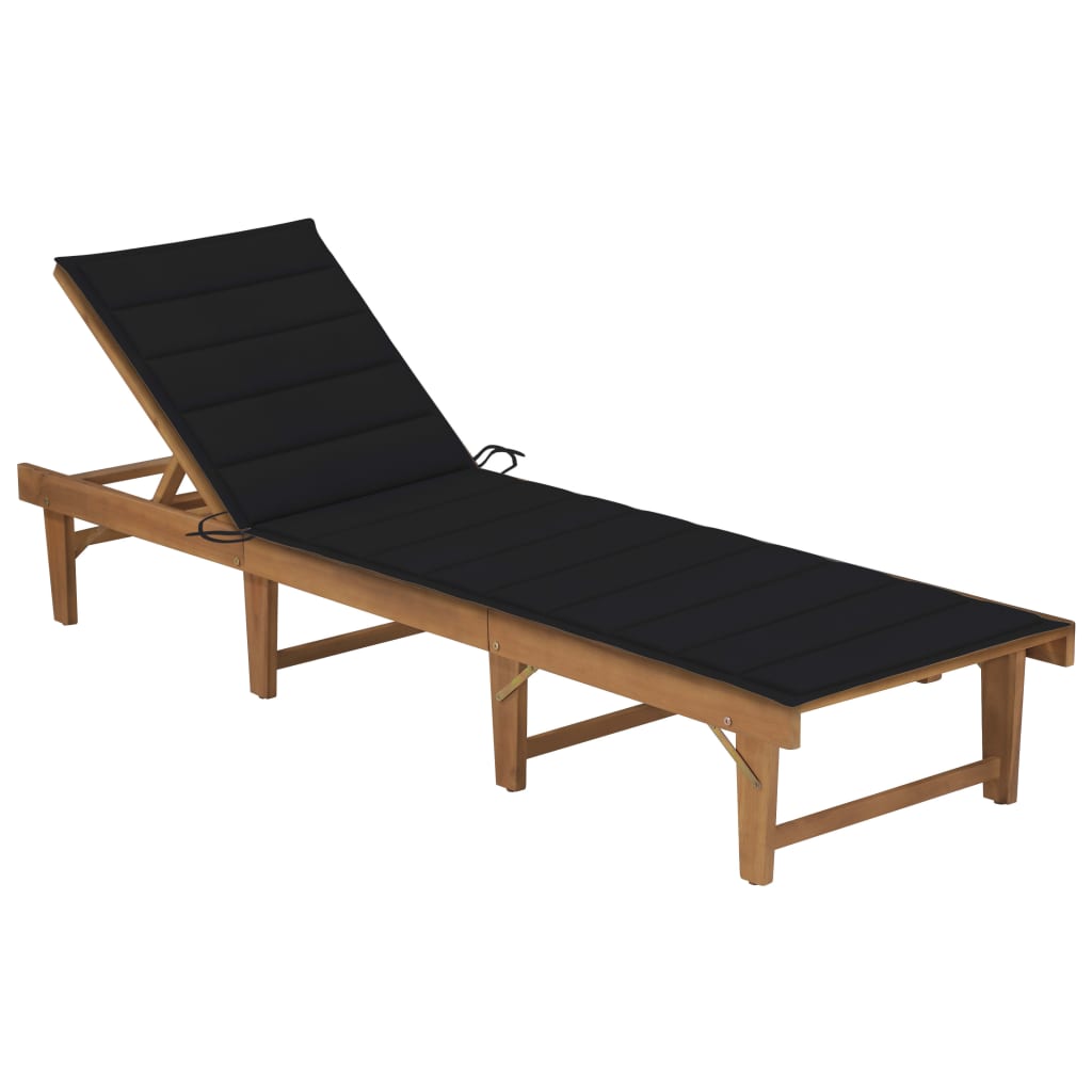 vidaXL Tapis d'encre léger avec coussins en acacia massif