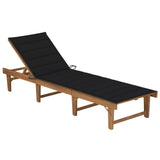 vidaXL Tapis d'encre léger avec coussins en acacia massif