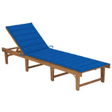 vidaXL Tapis d'encre léger avec coussins en acacia massif