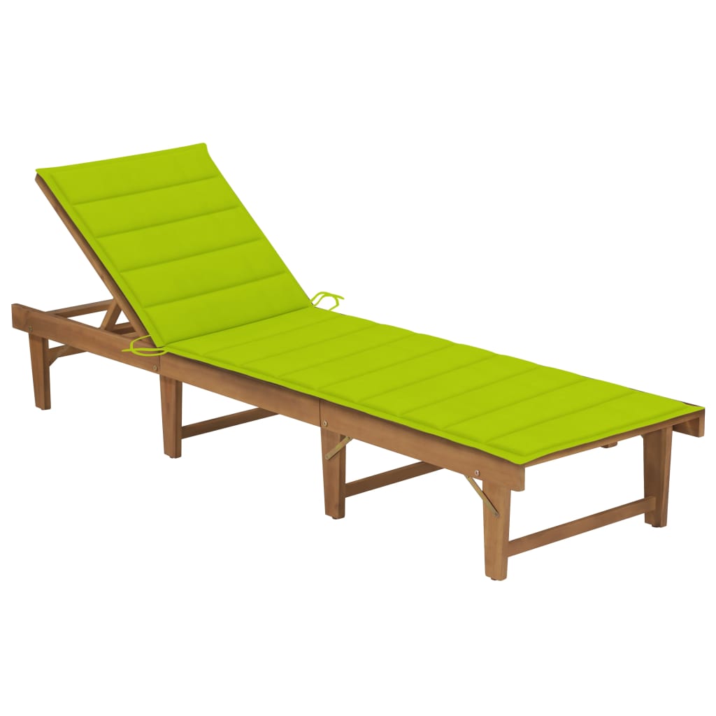 vidaXL Tapis d'encre léger avec coussins en acacia massif