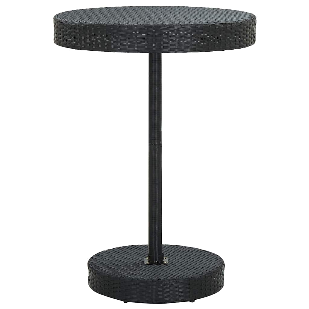 vidaXL 3-delige Tuinbarset met kussens poly rattan bruin