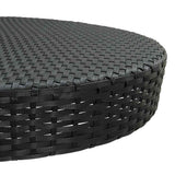 vidaXL 3-delige Tuinbarset poly rattan bruin