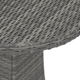 vidaXL 7-delige Loungeset met kussens poly rattan zwart