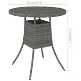 vidaXL 7-delige Loungeset met kussens poly rattan zwart