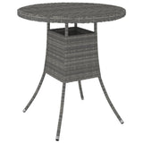 vidaXL 7-delige Loungeset met kussens poly rattan zwart