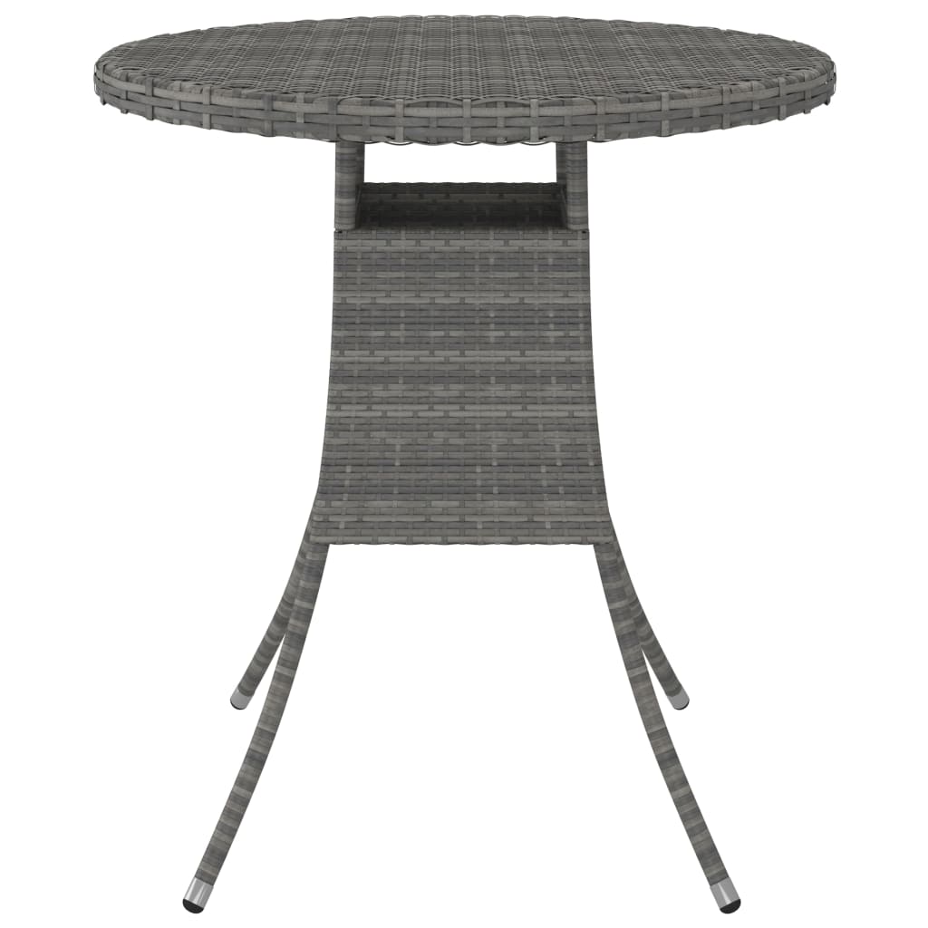 vidaXL 7-delige Loungeset met kussens poly rattan zwart