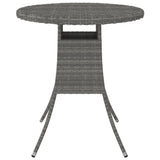 vidaXL 7-delige Loungeset met kussens poly rattan zwart