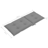 vidaXL Tuinstoelen 6 st verstelbaar met kussens massief acaciahout