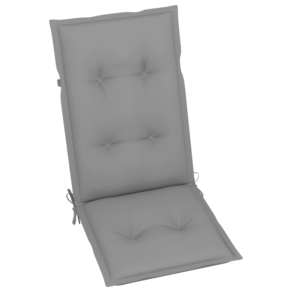vidaXL Tuinstoelen 6 st verstelbaar met kussens massief acaciahout