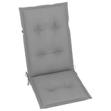 vidaXL Tuinstoelen 6 st verstelbaar met kussens massief acaciahout