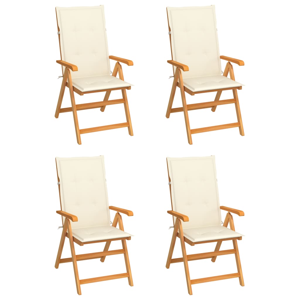 vidaXL Tuinstoelen 2 st met antracietkleurige kussens massief teakhout