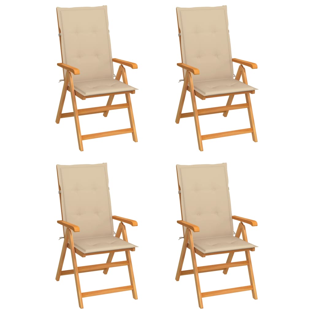 vidaXL Tuinstoelen 2 st met antracietkleurige kussens massief teakhout