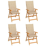 vidaXL Tuinstoelen 2 st met antracietkleurige kussens massief teakhout