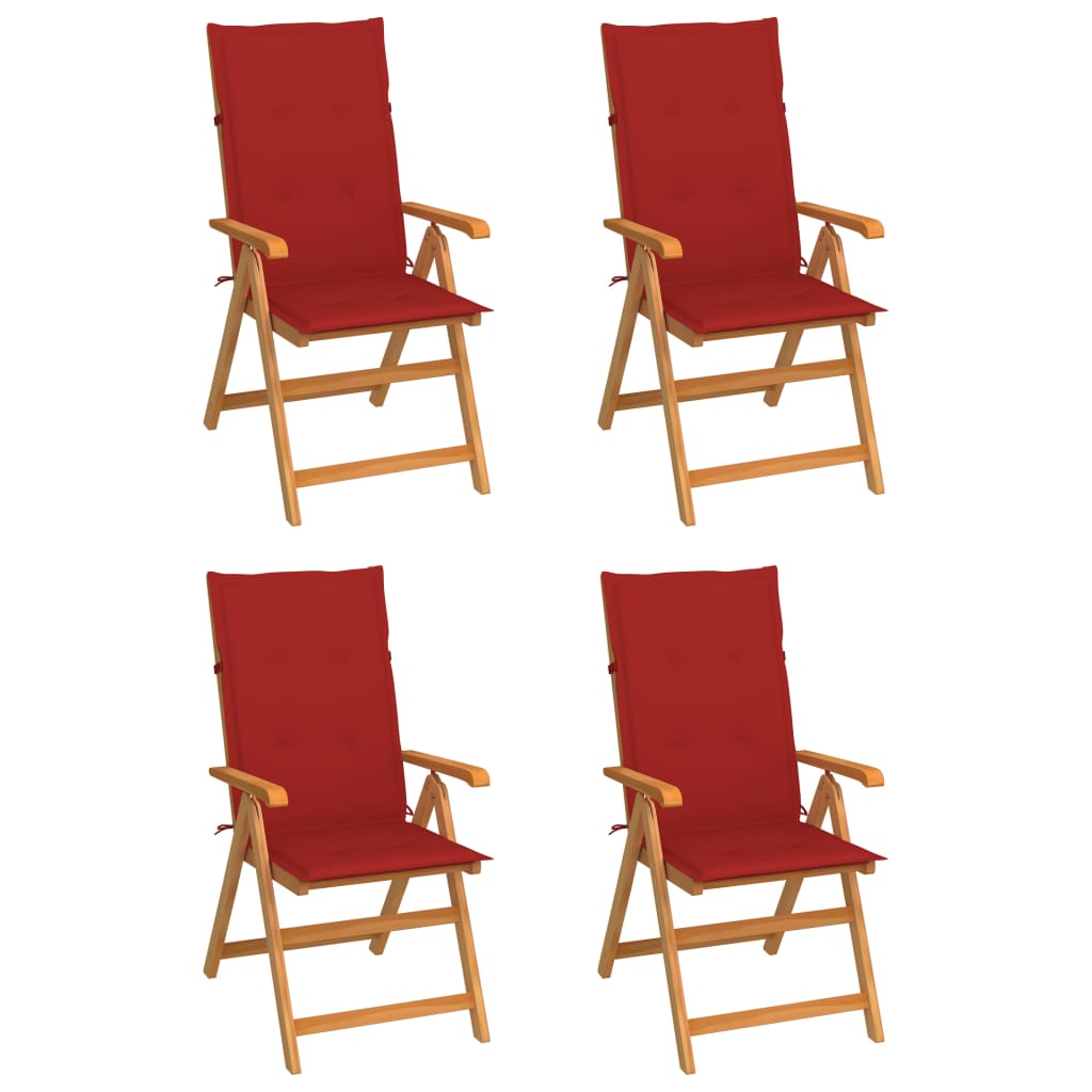 vidaXL Tuinstoelen 2 st met antracietkleurige kussens massief teakhout