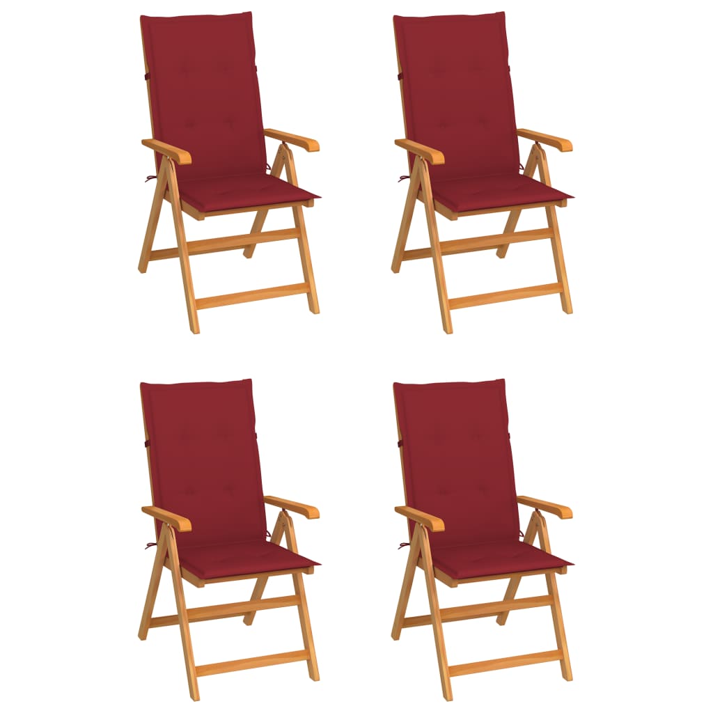 vidaXL Tuinstoelen 2 st met antracietkleurige kussens massief teakhout
