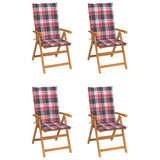 vidaXL Tuinstoelen 2 st met antracietkleurige kussens massief teakhout